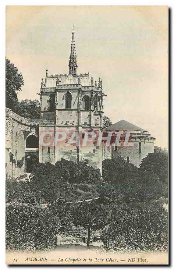 CPA Amboise La Chapelle et la Tour Cesar 