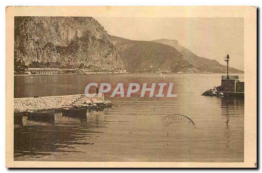 CPA Beaulieu s Mer Entree du Port et le Cap d'Ail 