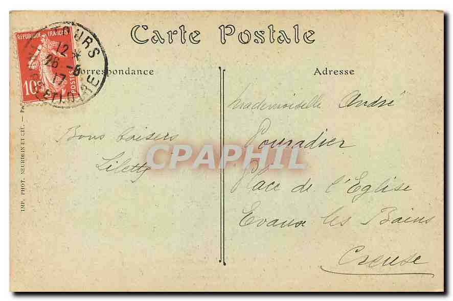 CPA Chenonceaux Indre et Loire Facades nord Entree  — Rückseite
