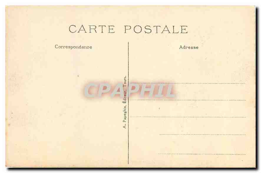 CPA Langeais I et L Tour d'angle du Chateau Cote Ouest  — Verso
