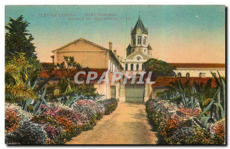 CPA Iles de Lerins Saint Honorate Entree du Monastere 