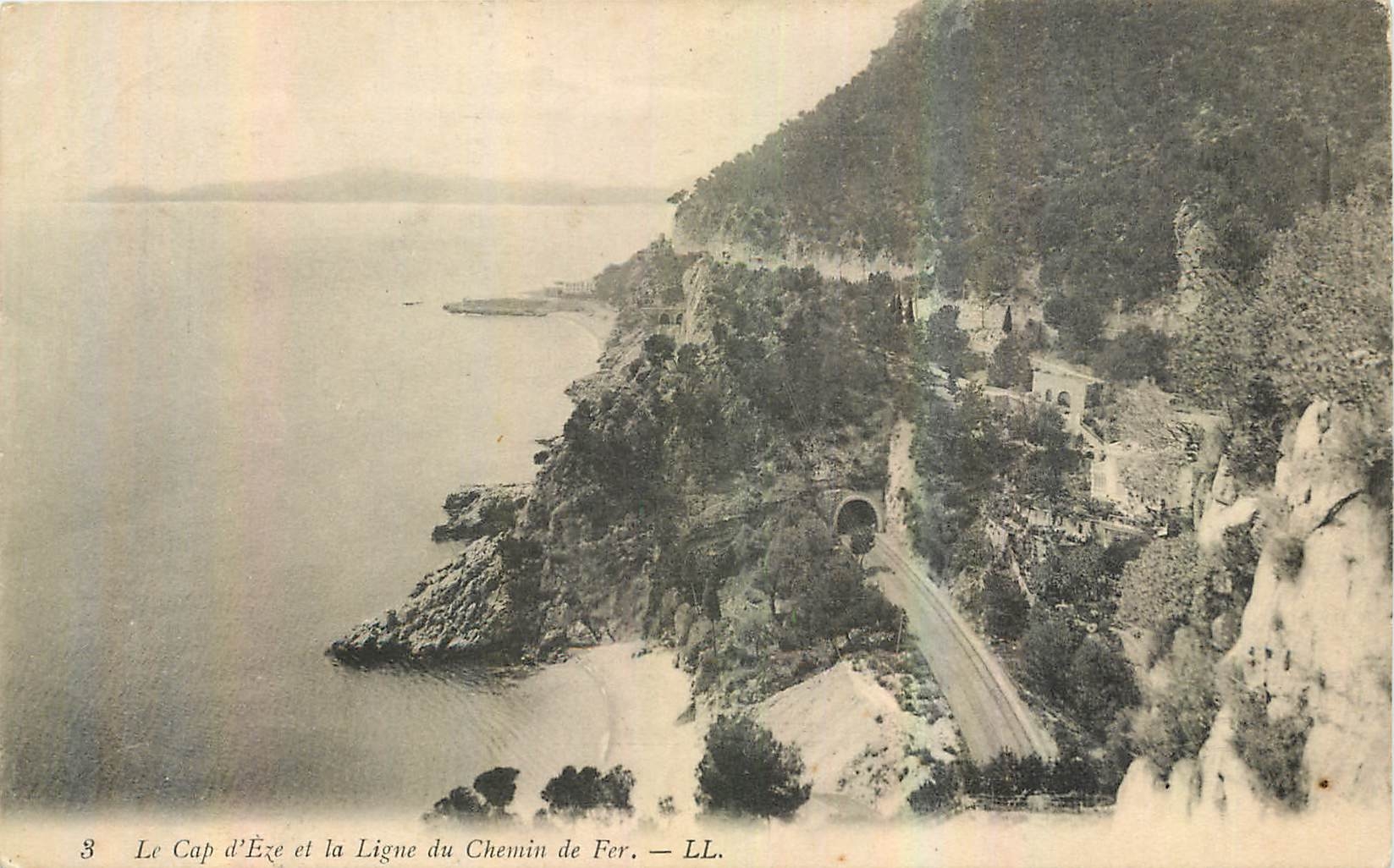 CPA Le Cap d'Eze et la Ligne du Chemin de Fer 