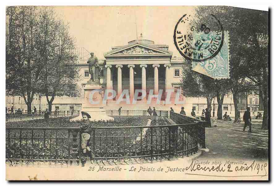 CPA Marseille Le Palais de Justice 