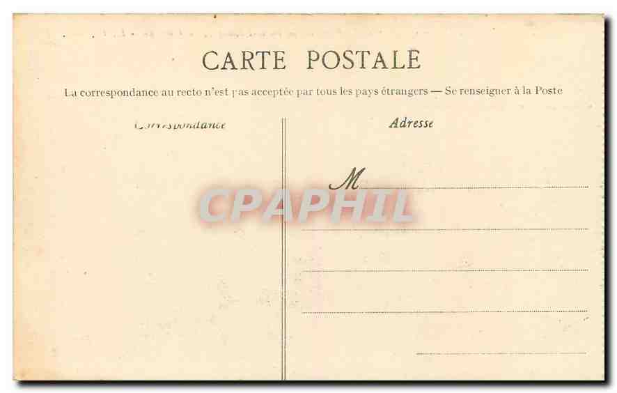 CPA Angers Vue generale vers le Pont de la Basse Chaine et le Chateau Bateau — Rückseite