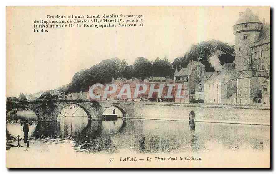 CPA Laval Le Vieux Pont le Chateau 