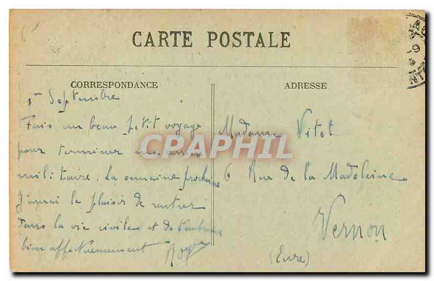CPA L'Auvergne Pittoresque Cantal Aurillac Le Chateau de Saint Etienne  — Rückseite