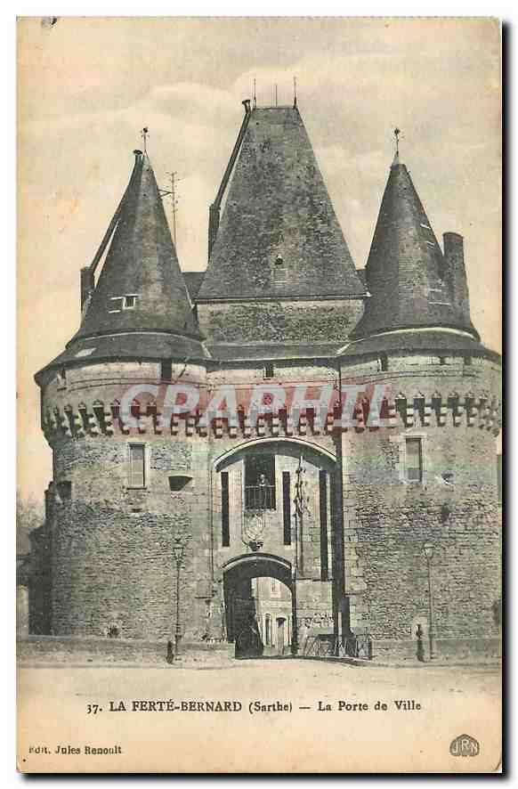 CPA La Ferte Bernard Sarthe La Porte de Ville 
