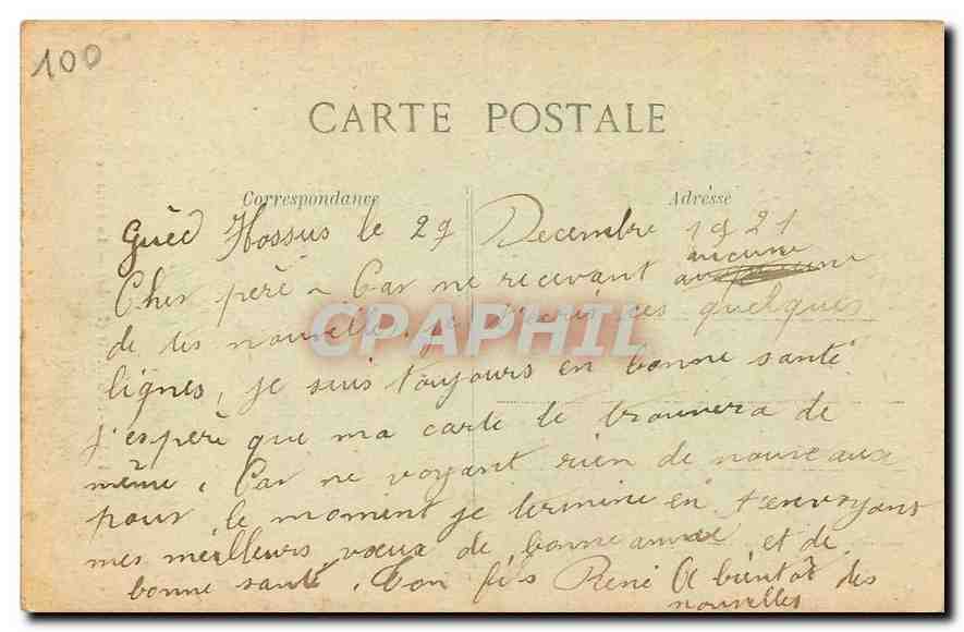 CPA La Ferte Bernard Sarthe La Porte de Ville  — Rückseite
