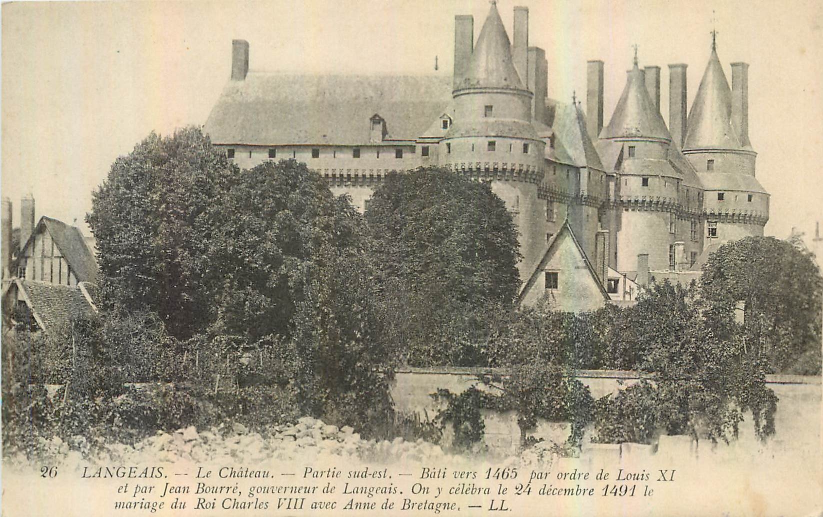 CPA Langeais Le Chateau Partie sud est 