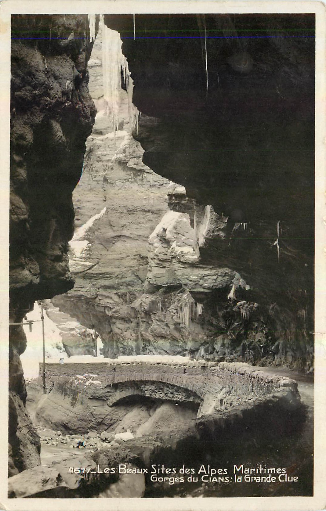 CPA Les Beaux Sites des Alpes Maritimes Gorges du Cians la grande Clue 