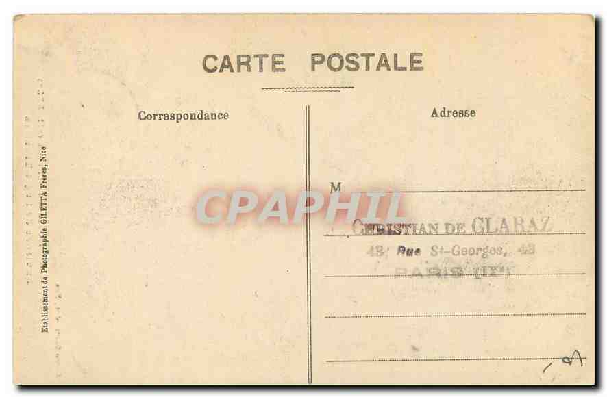 CPA La Croix et les Ponts Environs de Puget Theniers  — Rückseite