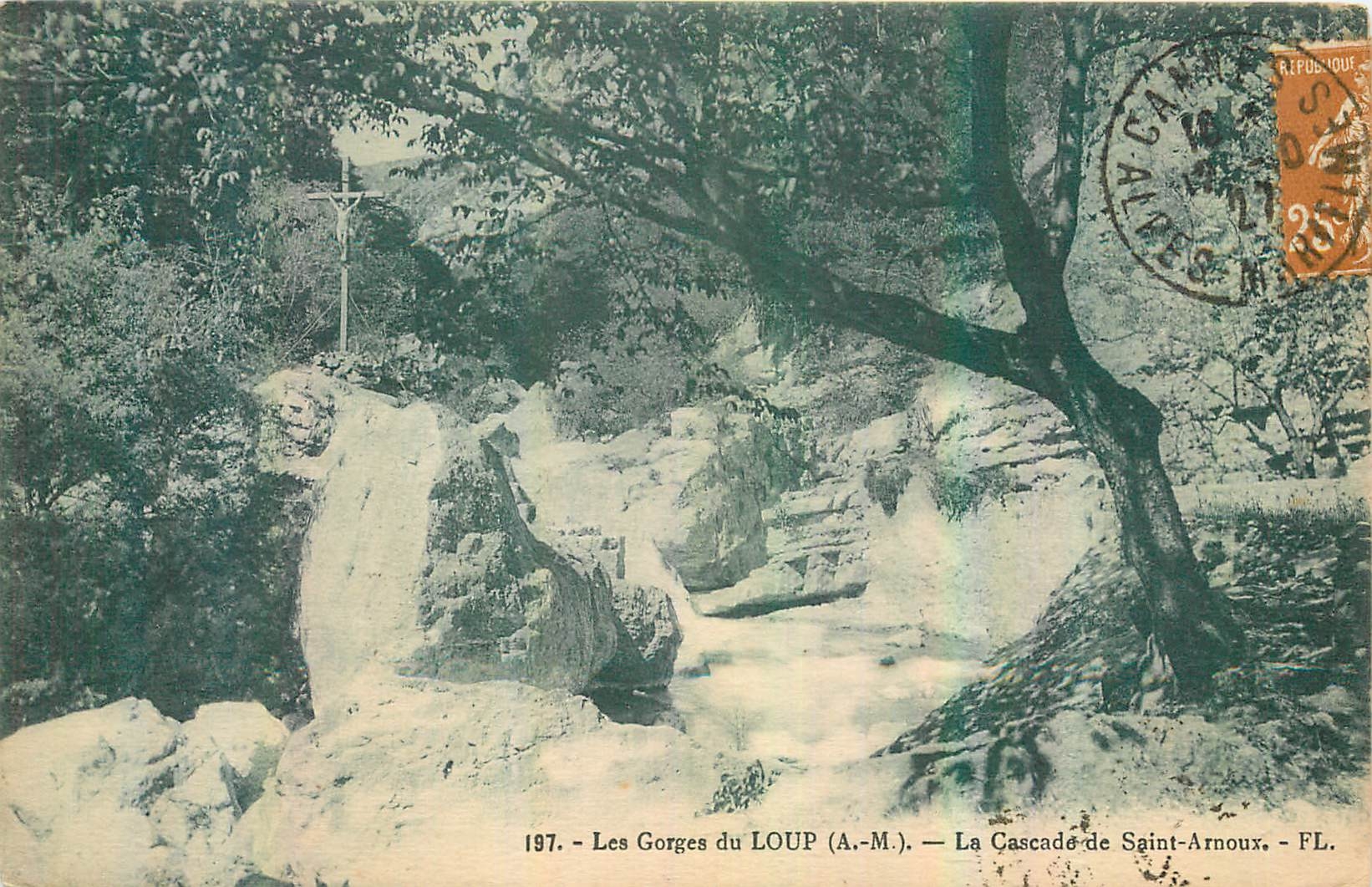 CPA Les Gorges du Loup A M La Cascade de Saint Arnoux 