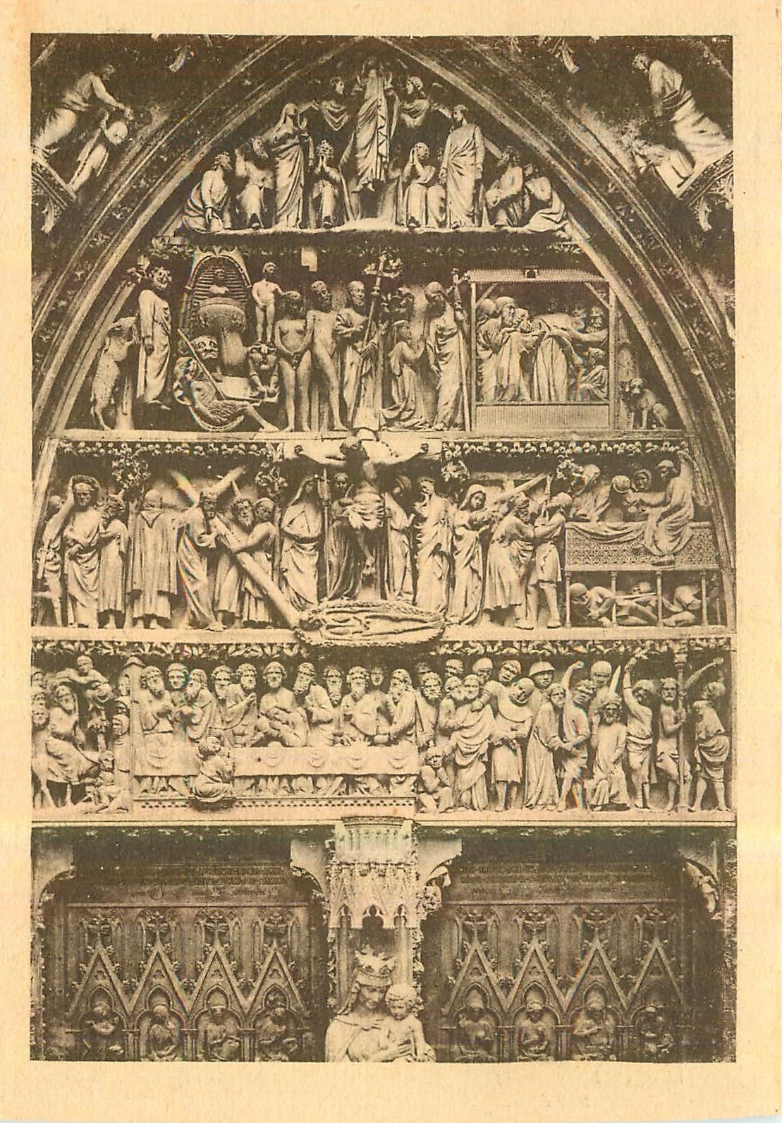 CPA Cathedrale de Strasbourg Le grand Portail 