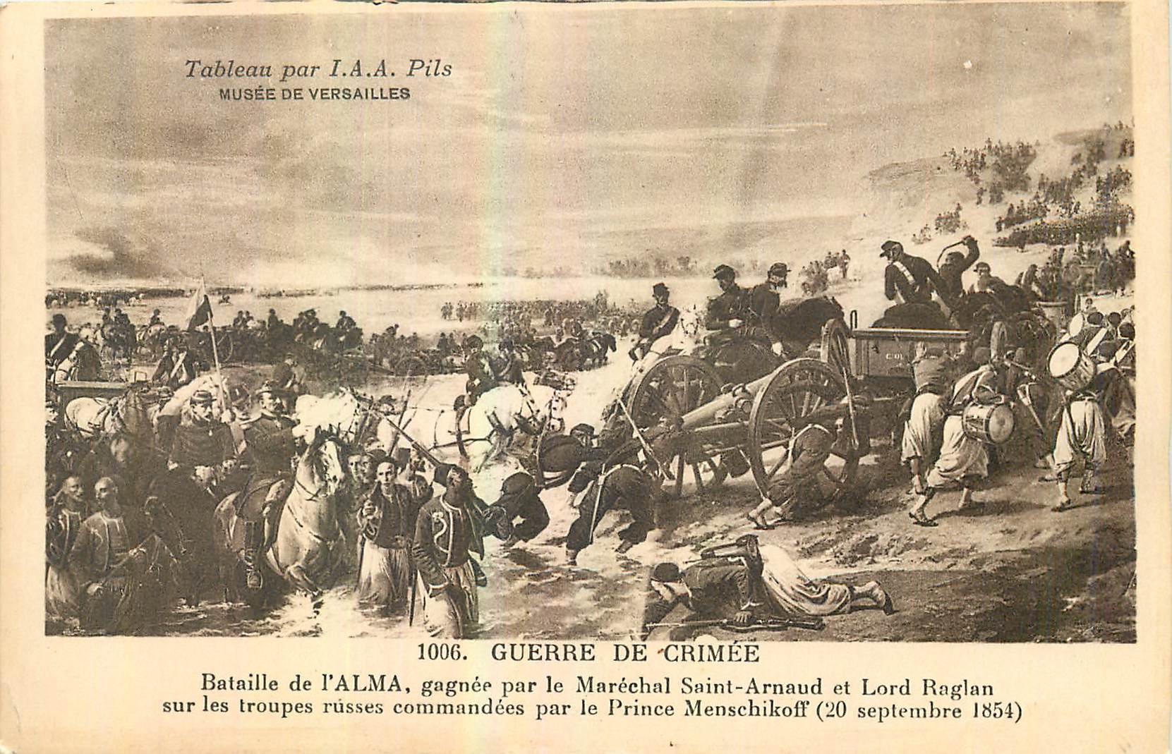 CPA Tableau par I A A Pils Musee de Versailles Guerre de Crimere 