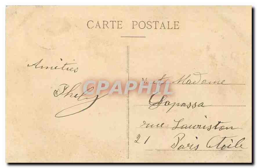 CPA Cette Vue generale du Port et le Mole St Louis  — Back