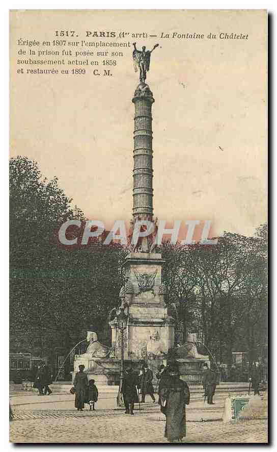 CPA Paris La Fontaine du Chatelet 