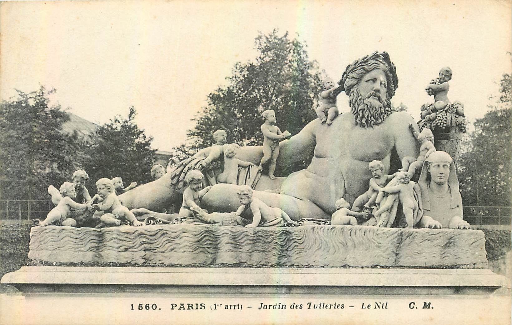 CPA Paris Lardin des Tuileries Le Nil 