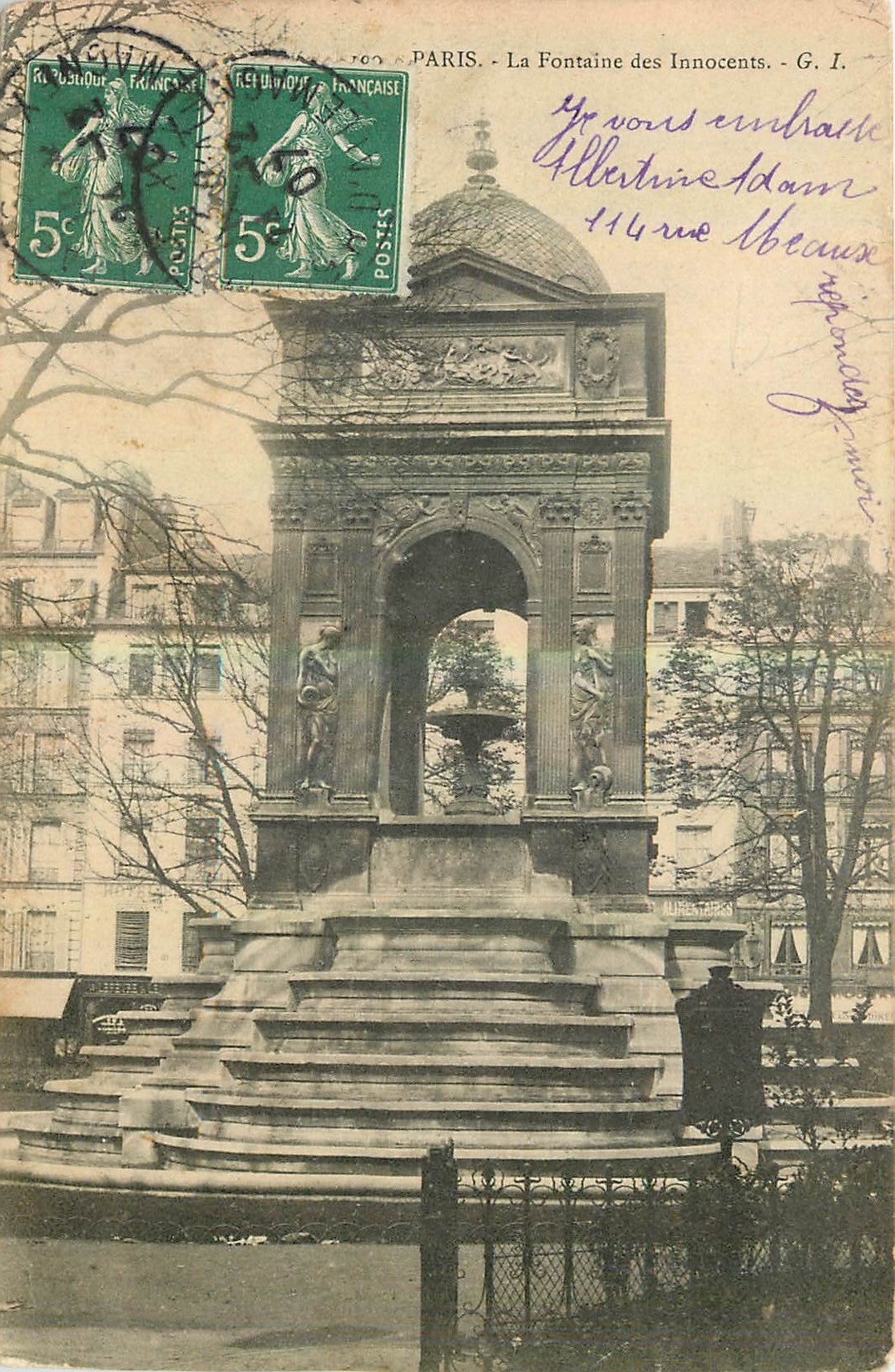 CPA Paris La Fontaine des Innocents 