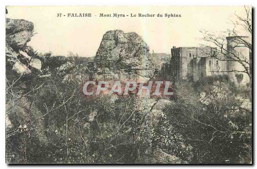 CPA Falaise Mont Myra Le Rocher du Sphinx 