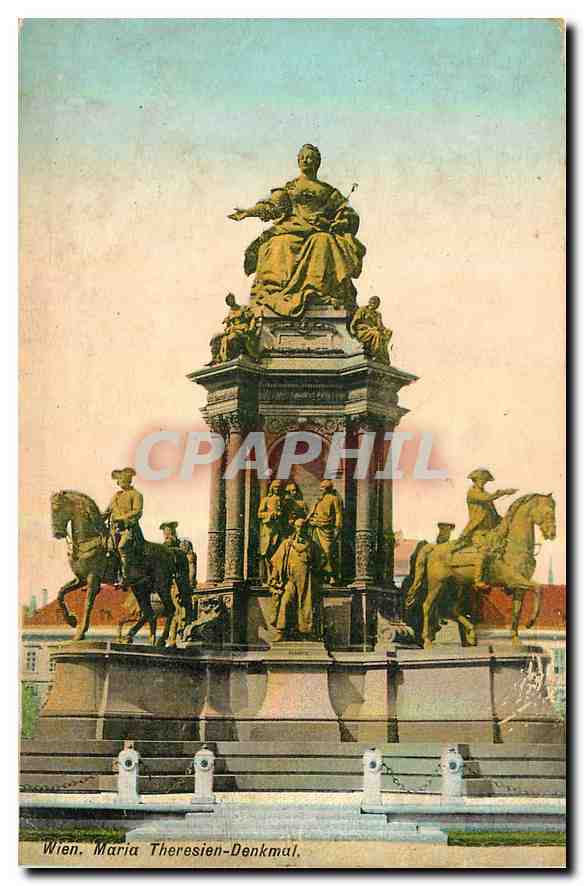 CPA Wien Maria Theresien Denkmal 
