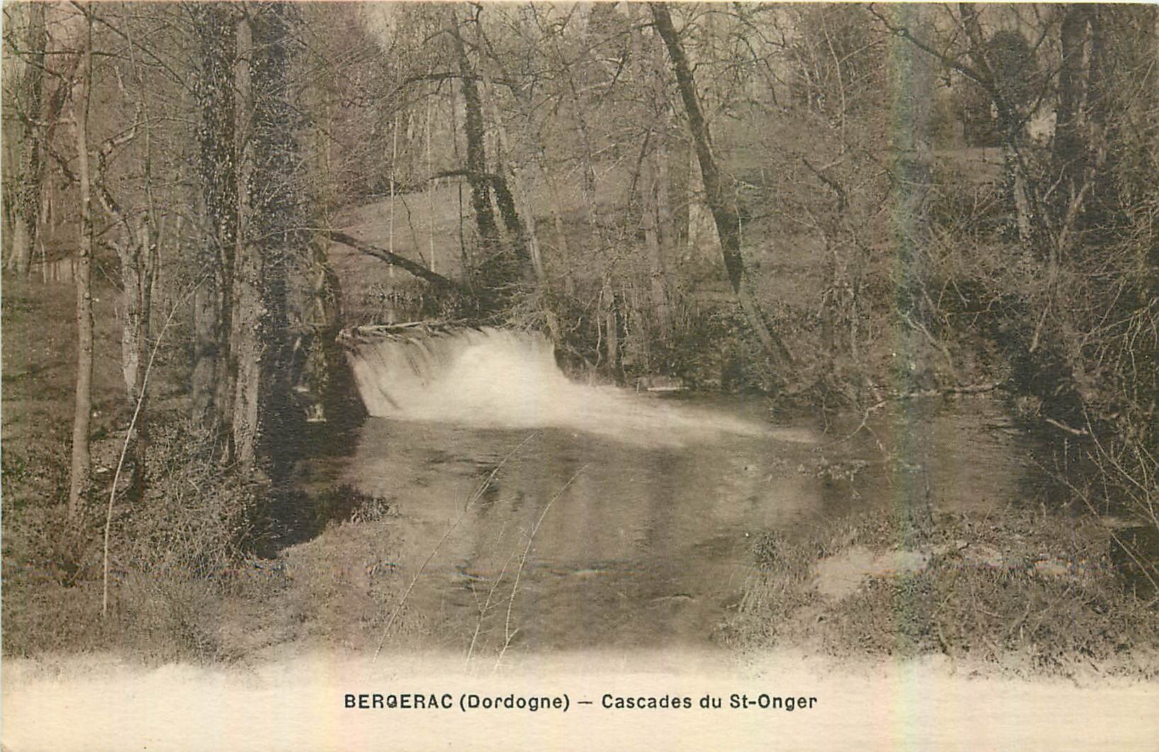 CPA Bergerac Dordogne Cascades du St Onger 