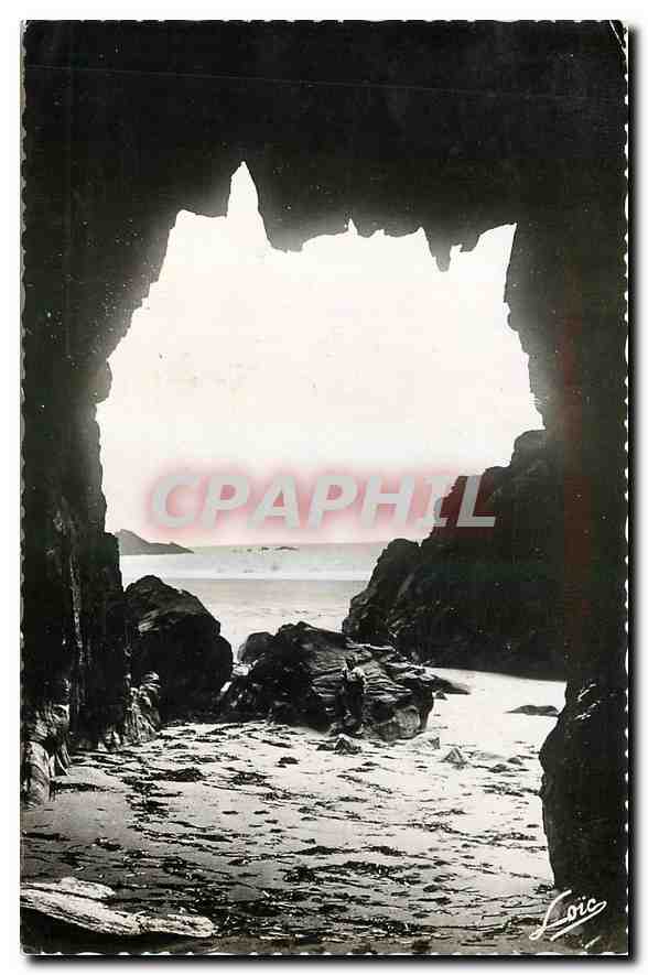 CPA Presqu'ile de Quiberon Port Pigeon Grotte de la Vieille 
