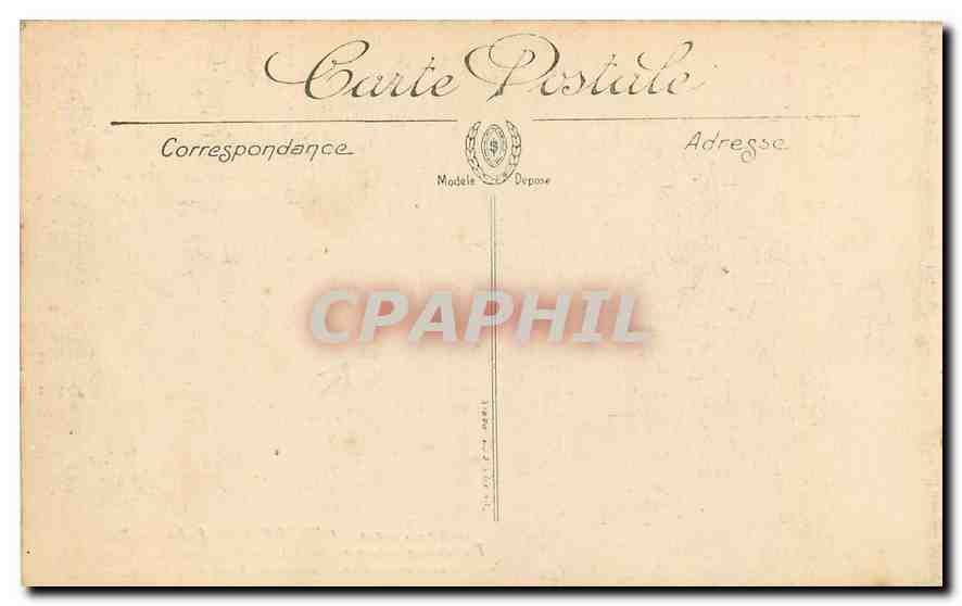 CPA Guerre 1914-1916 Reims Ruines aux alentours de la Cathedrale rue de l'Universite  — Rückseite