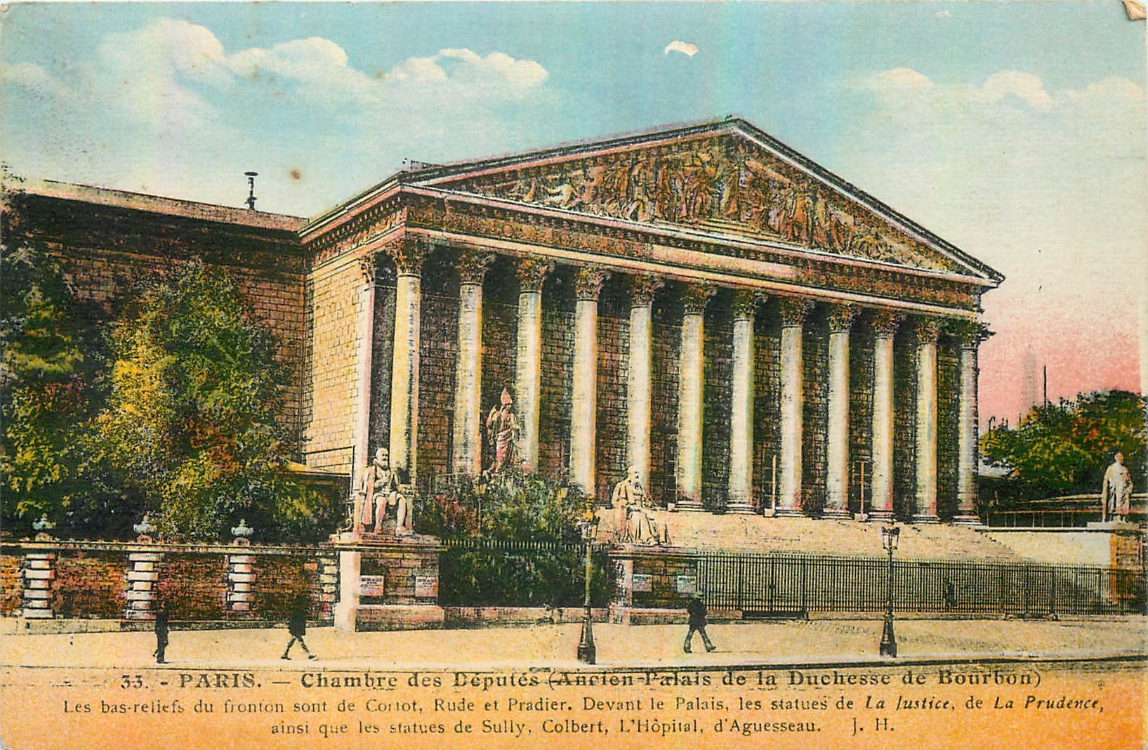 CPA Paris Chambre des Deputes Ancien Palais de la Duchesse de Bourbon 