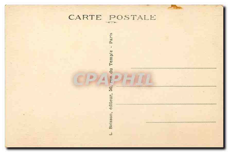 CPA Paris Chambre des Deputes Ancien Palais de la Duchesse de Bourbon  — Rückseite