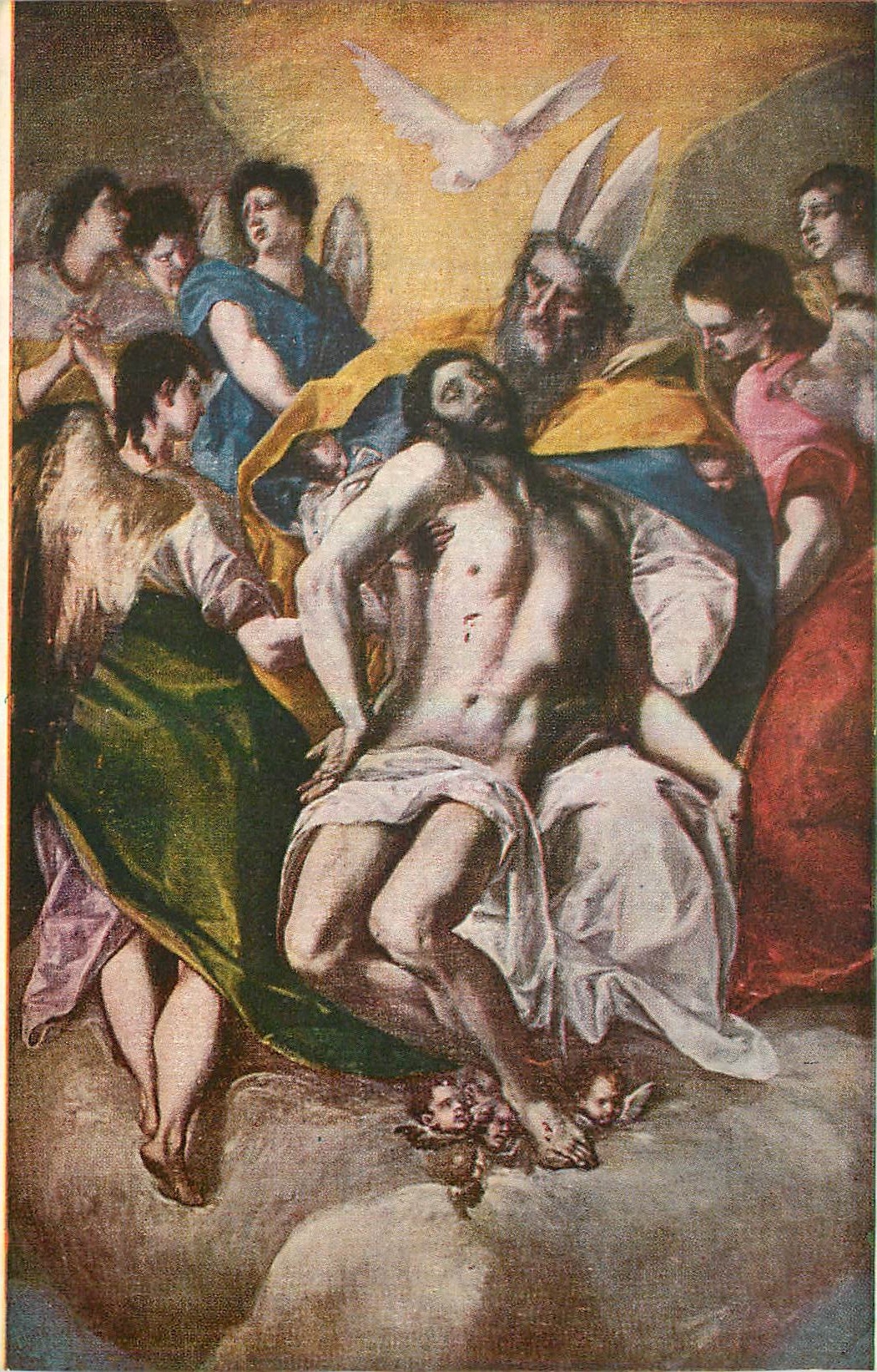 CPA Madrid Museo del Prado El Greco La Trinidad 