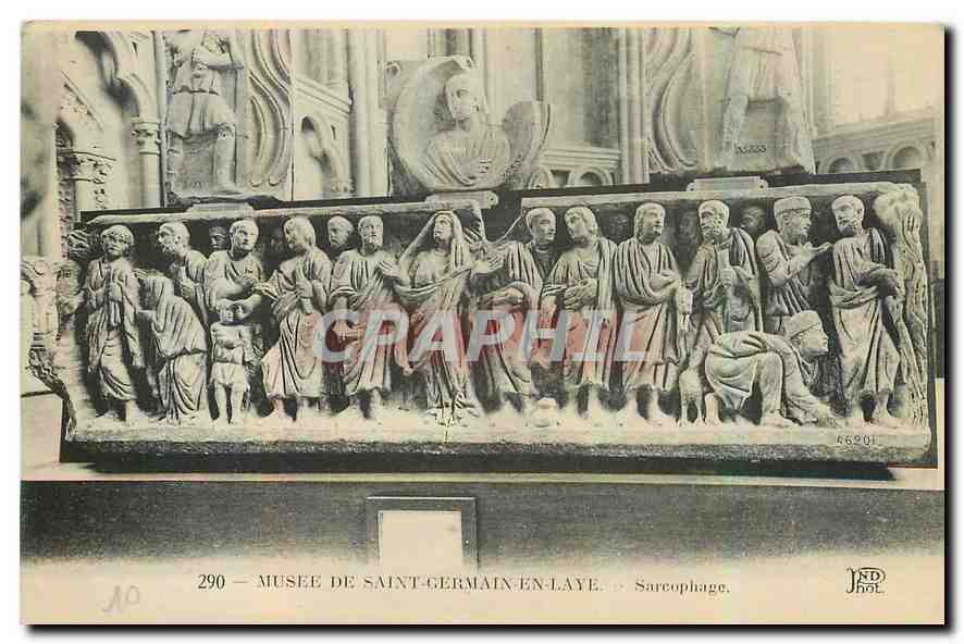 CPA Musee de Saint Germain en Laye Sarcophage 