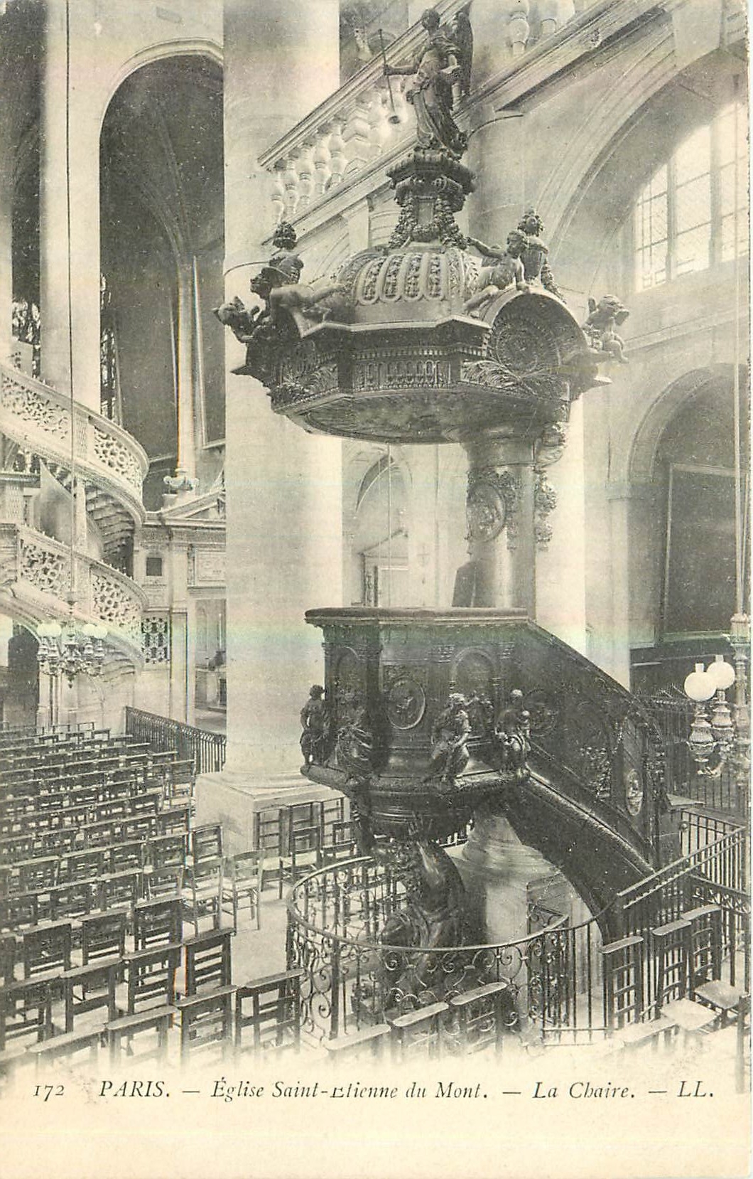 CPA Paris Eglise Saint Etienne du Mont La Chaire 