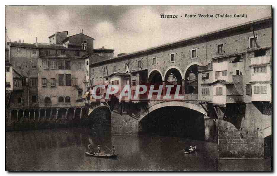Italie Firenze CPA Ponte Vechia (Taddeo Gaddi)
