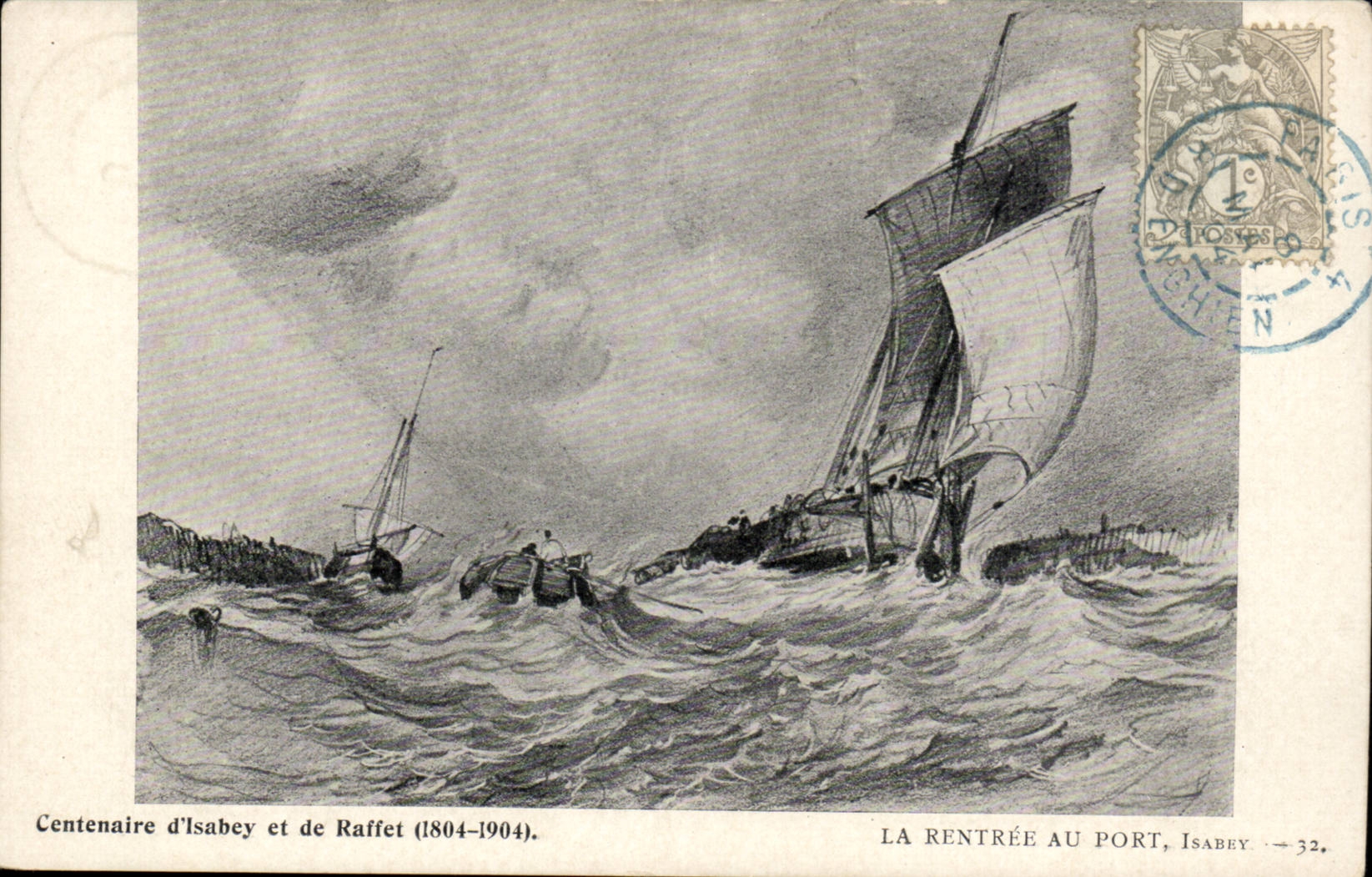 CPA Centenaire d'Isabey et de Raffet (1804-1904) La rentree au port (bateau ship)