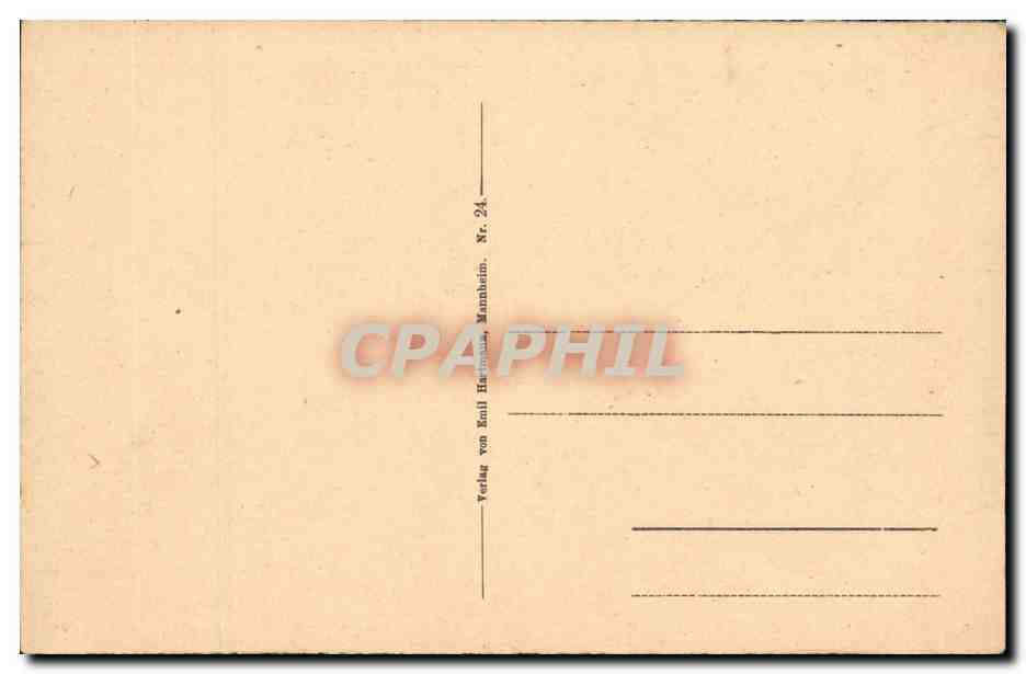 Allemagne Saarbrucken CPA Louisenbrucke — Rückseite