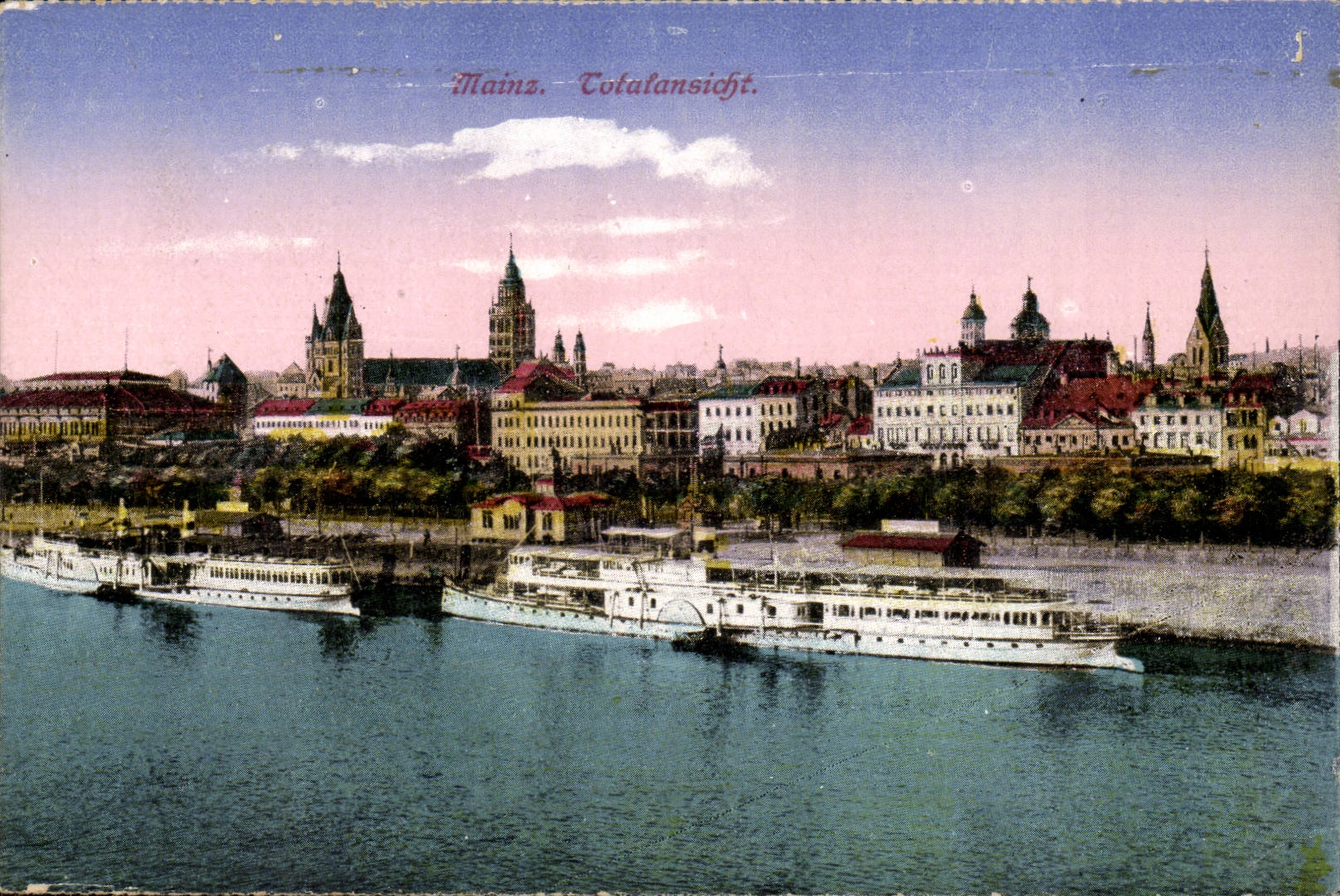 Allemagne Mainz CPA Totalansicht GErmany