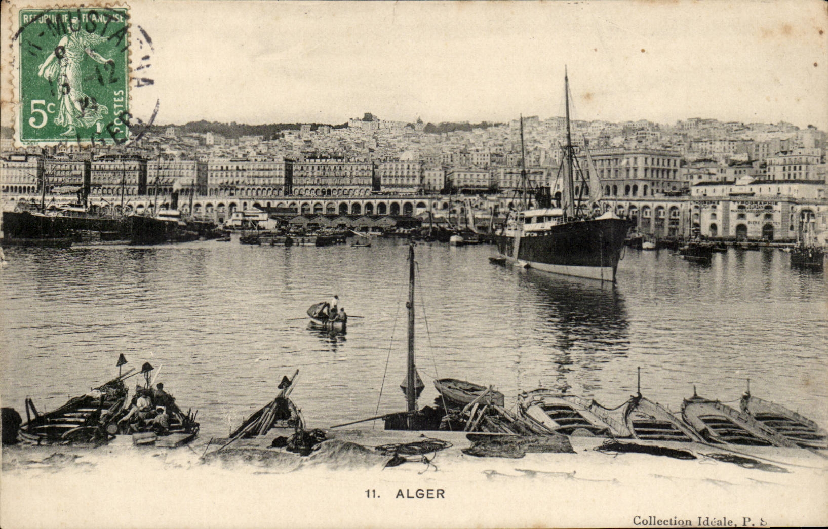 Algerie Algeria Alger CPA Bateau