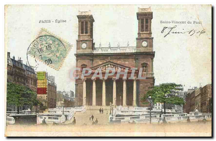 CPA Paris Eglise Saint Vincent du Paul 