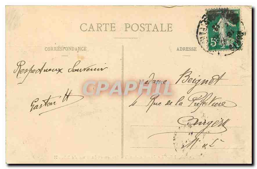 CPA Paris le Jardin des Tuileries et la Rue de Rivoli  — Rückseite