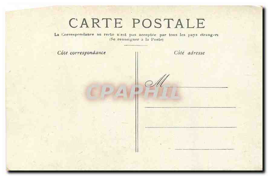 CPA Paris l'Institut et le Pont des Arts  — Rückseite