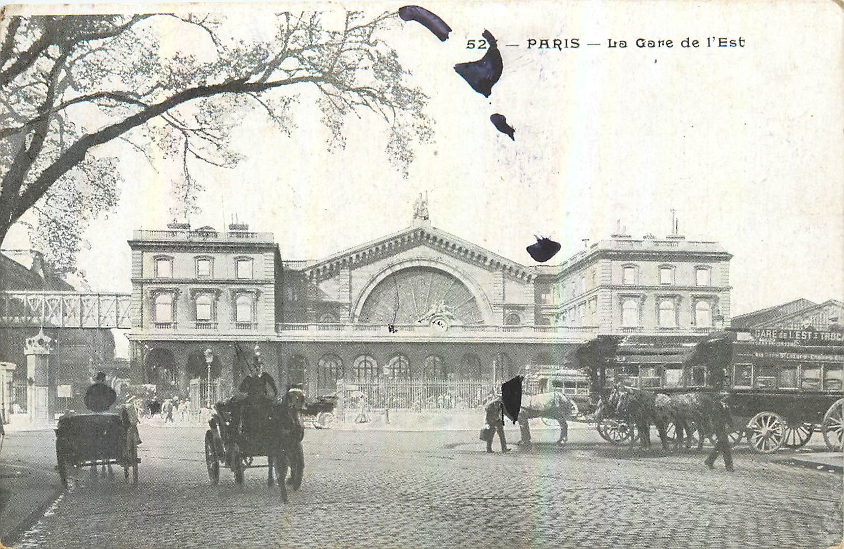 CPA Paris la Gare de l'Est 