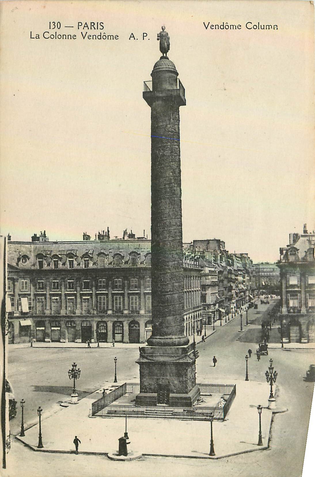 CPA Paris la Colonne Vendome 