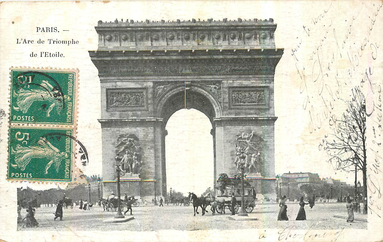 CPA Paris l'Arc de Triomphe de l'Etoile 