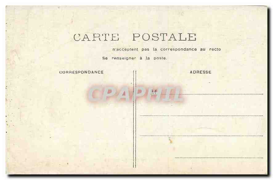CPA Paris Hotel de Ville  — Rückseite