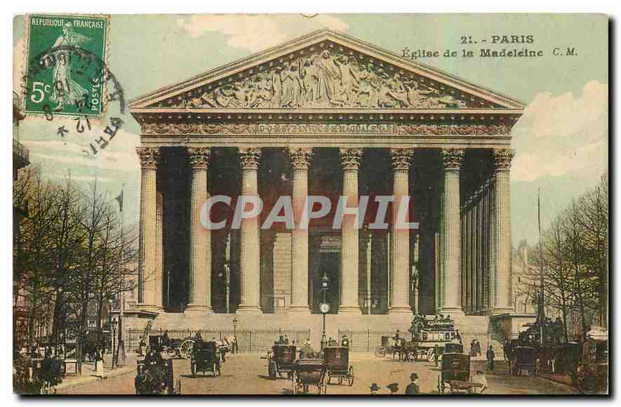 CPA Paris Eglise de la Madeleine 