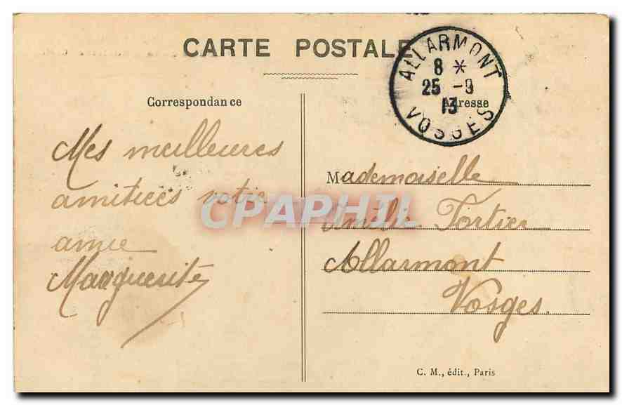 CPA Paris Eglise de la Madeleine  — Verso