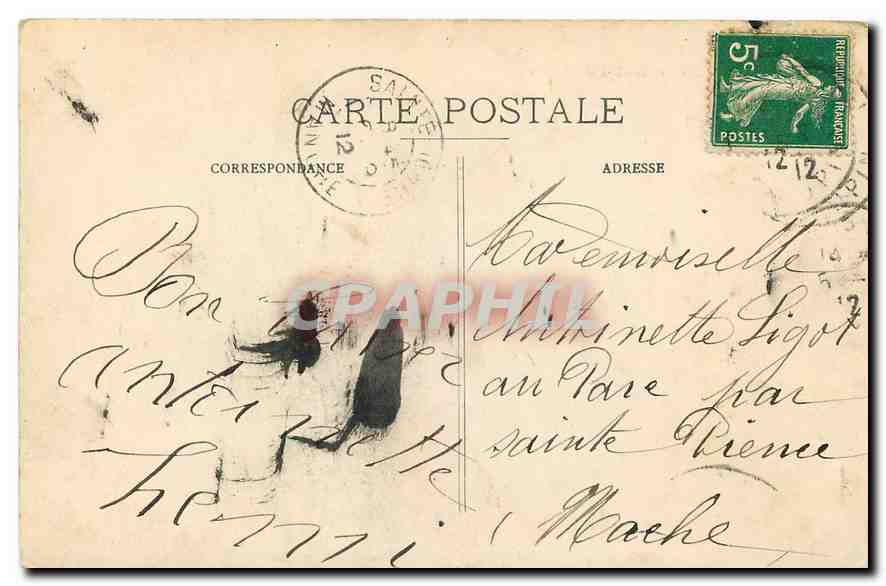 CPA Paris l'Hotel de Ville  — Rückseite