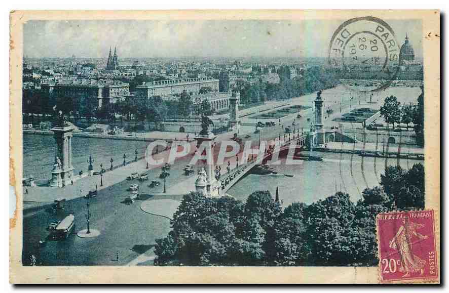CPA Les Jolis Coins de Paris le Pont Alexandre III et l'esplanade des Invalides 