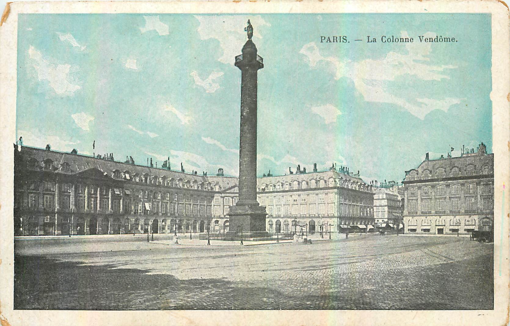CPA Paris la Colonne Vendome 