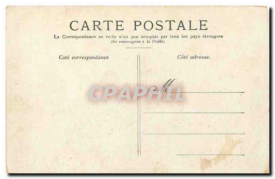 CPA Paris la Colonne Vendome  — Rückseite